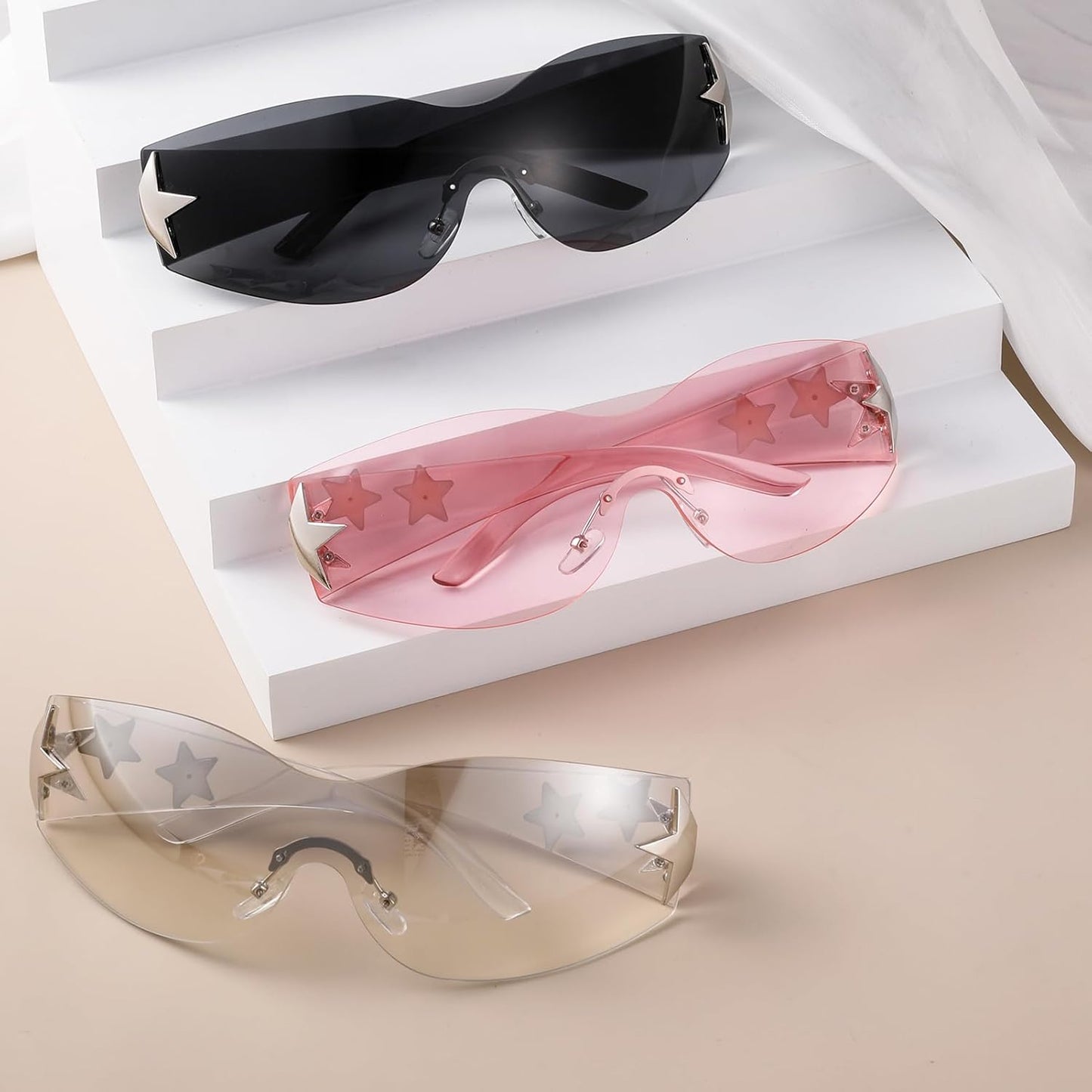 3 Pairs Y2K Sunglasses for Women Men