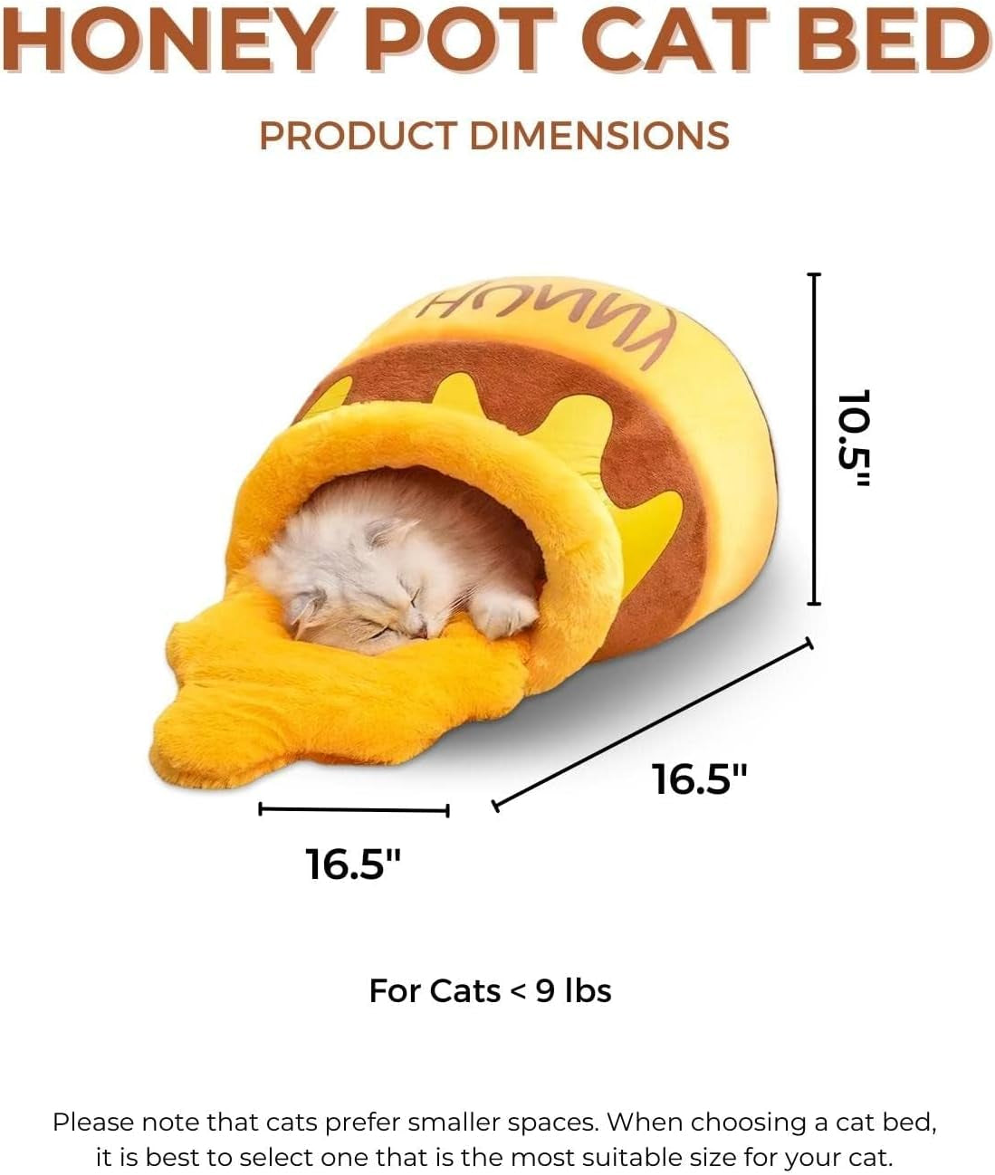 Honey Pot Cat Bed Comfortable Foam
