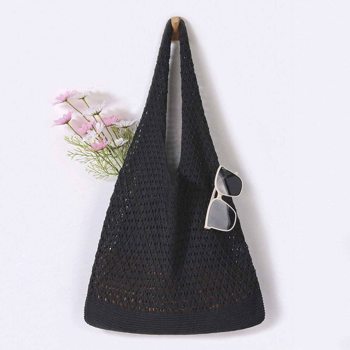 Crochet Bags, Beach Mesh Tote Bag Womens