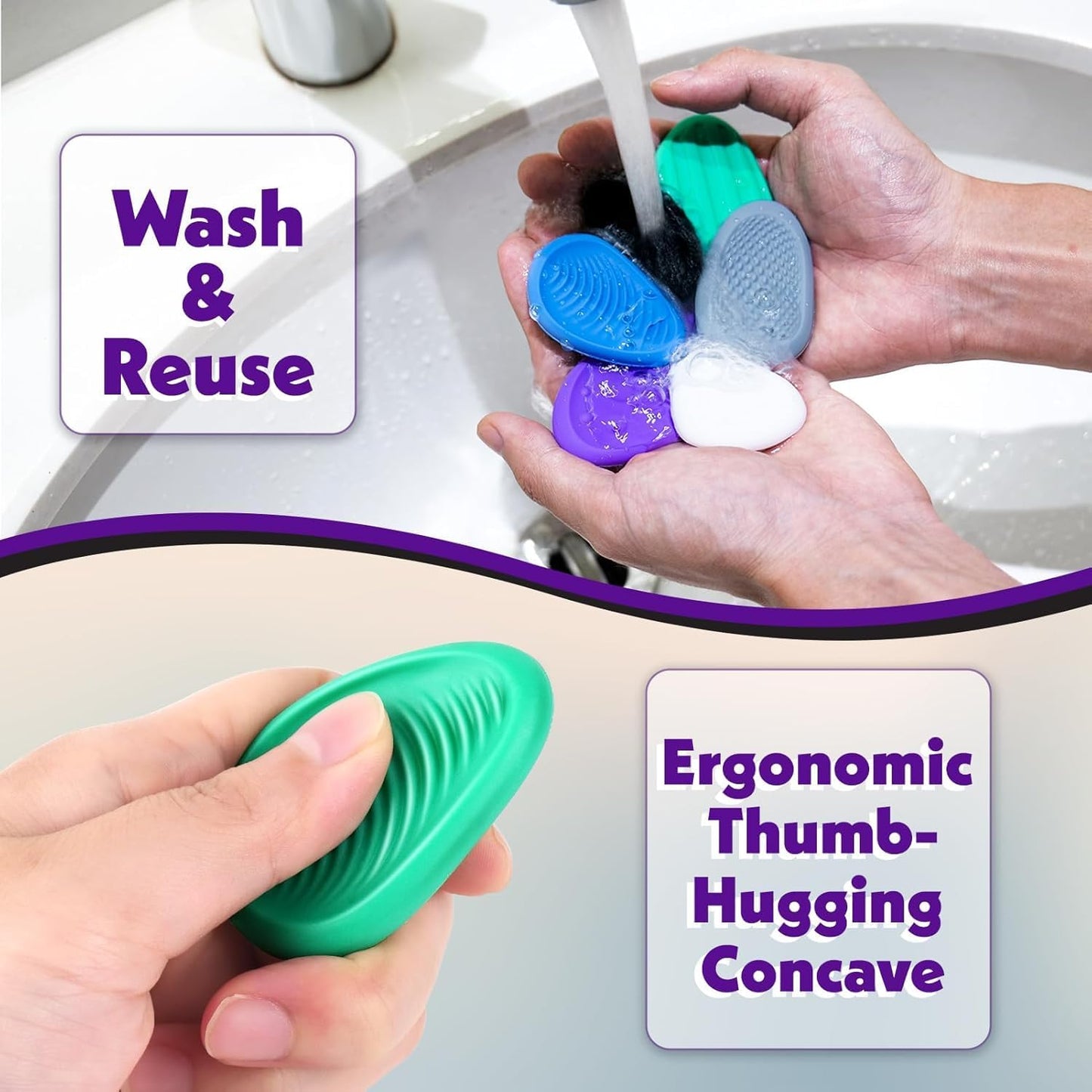 Fidget Toys Adults Sensory Stone: 6 Pack