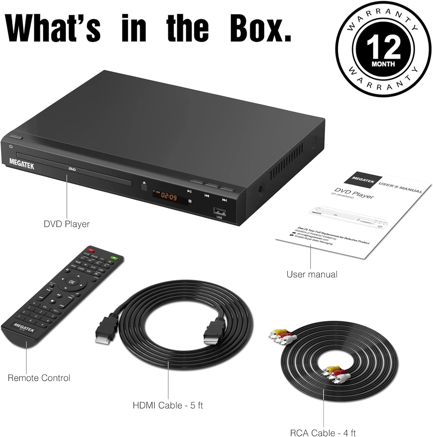 Region-Free HDMI DVD Player for TV