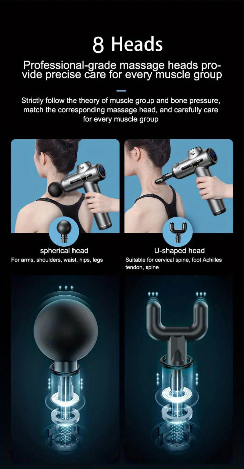 Portable Fascia Massage Gun – Deep Muscle Relief