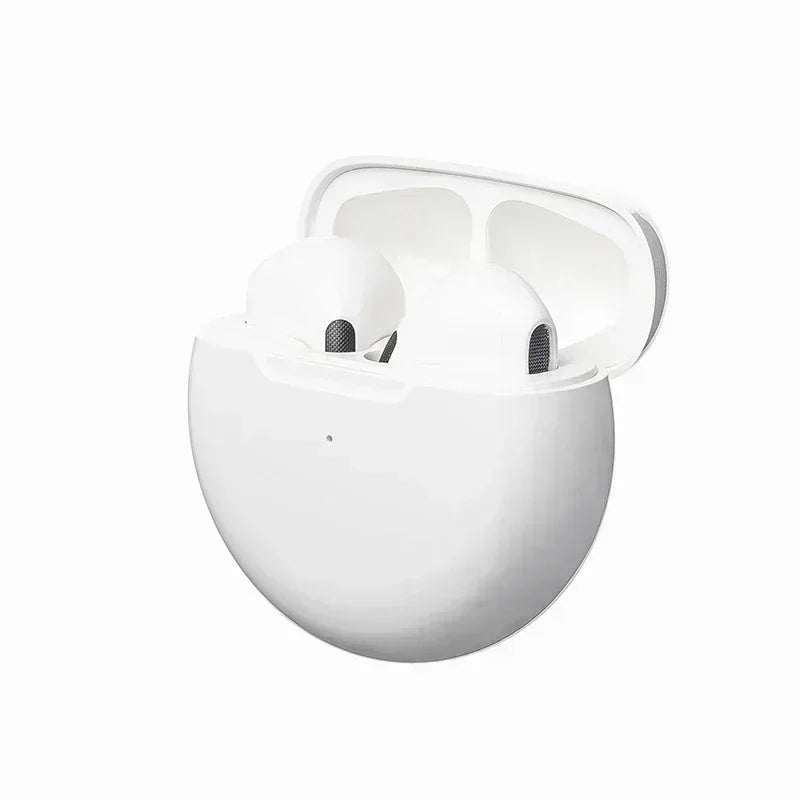 π₯ Pro 6 TWS Wireless Earbuds β Noise-Cancelling Power with Built-In Mic | Seamless Bluetooth Headset for iPhone & Android π₯