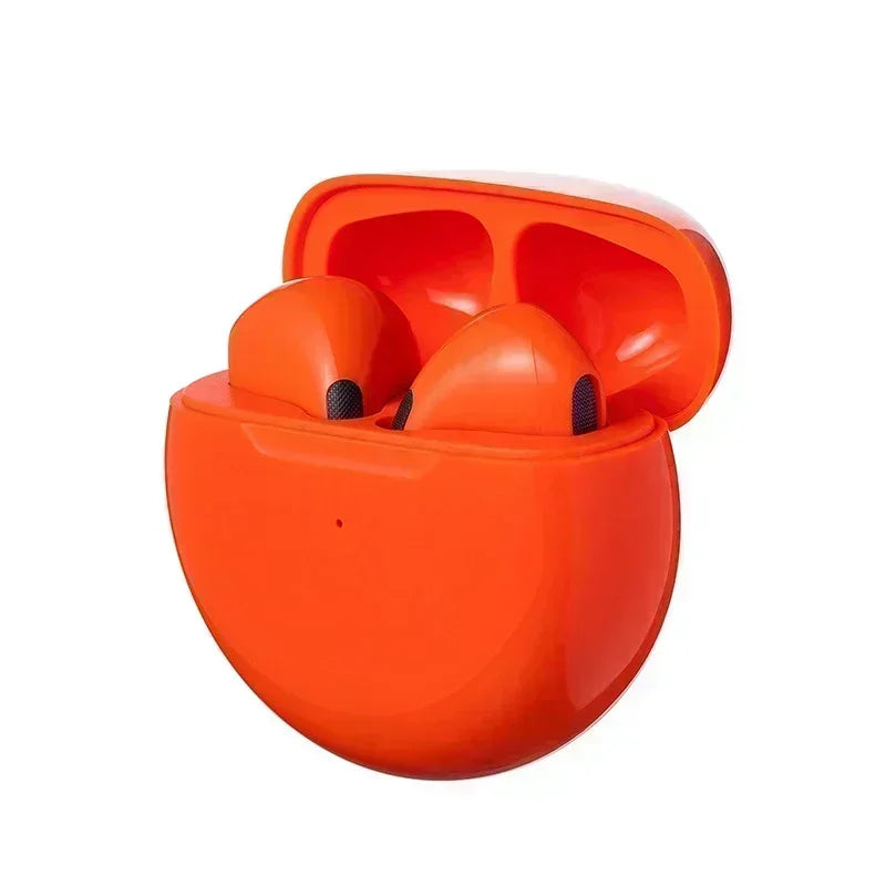 π₯ Pro 6 TWS Wireless Earbuds β Noise-Cancelling Power with Built-In Mic | Seamless Bluetooth Headset for iPhone & Android π₯