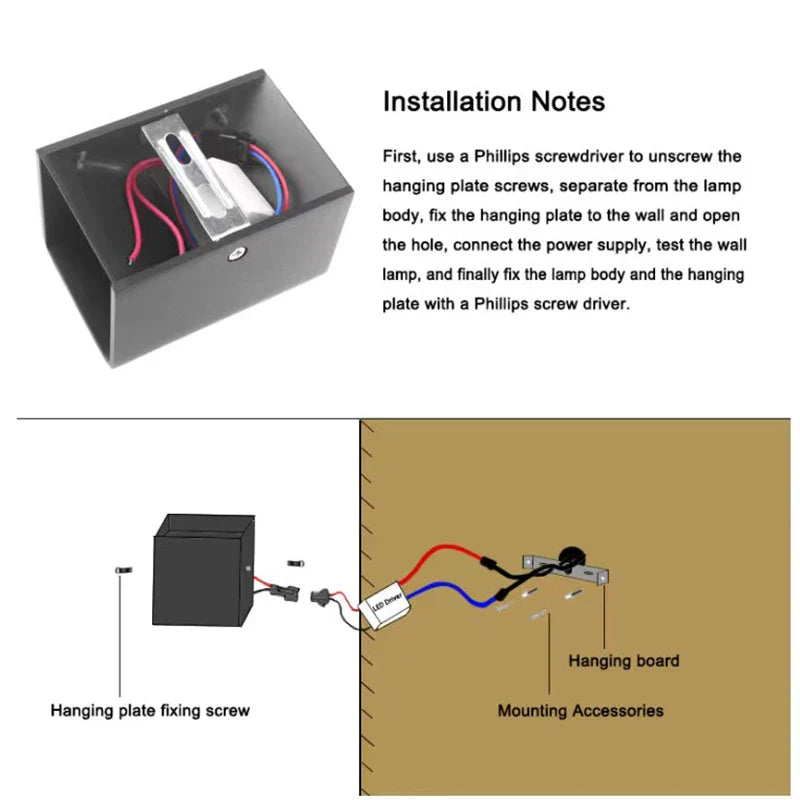 Led wall lamp