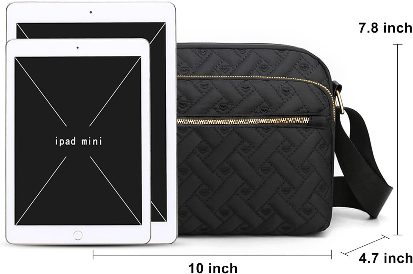 Medium Nylon Crossbody Bags for Women