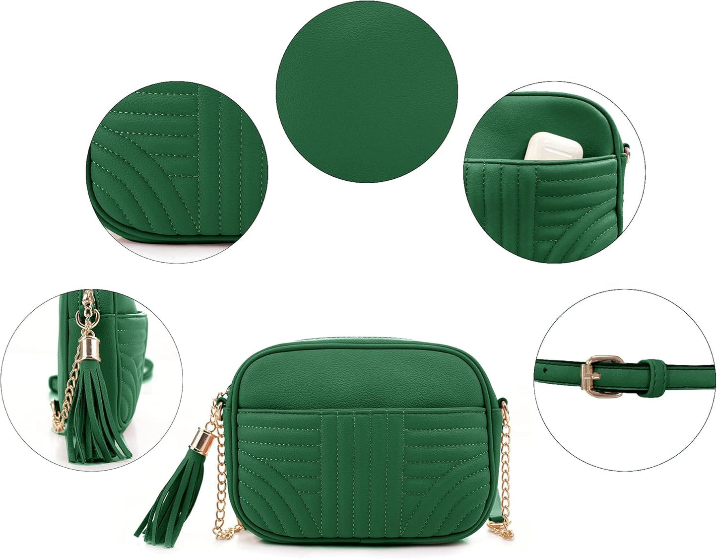 Quilted Crossbody Bags for Women Stylish