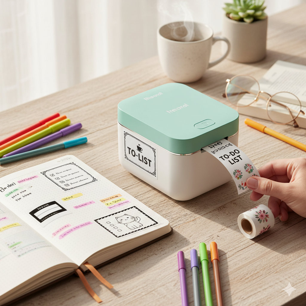 Mini Bluetooth Thermal Printer – Inkless Portable Photo