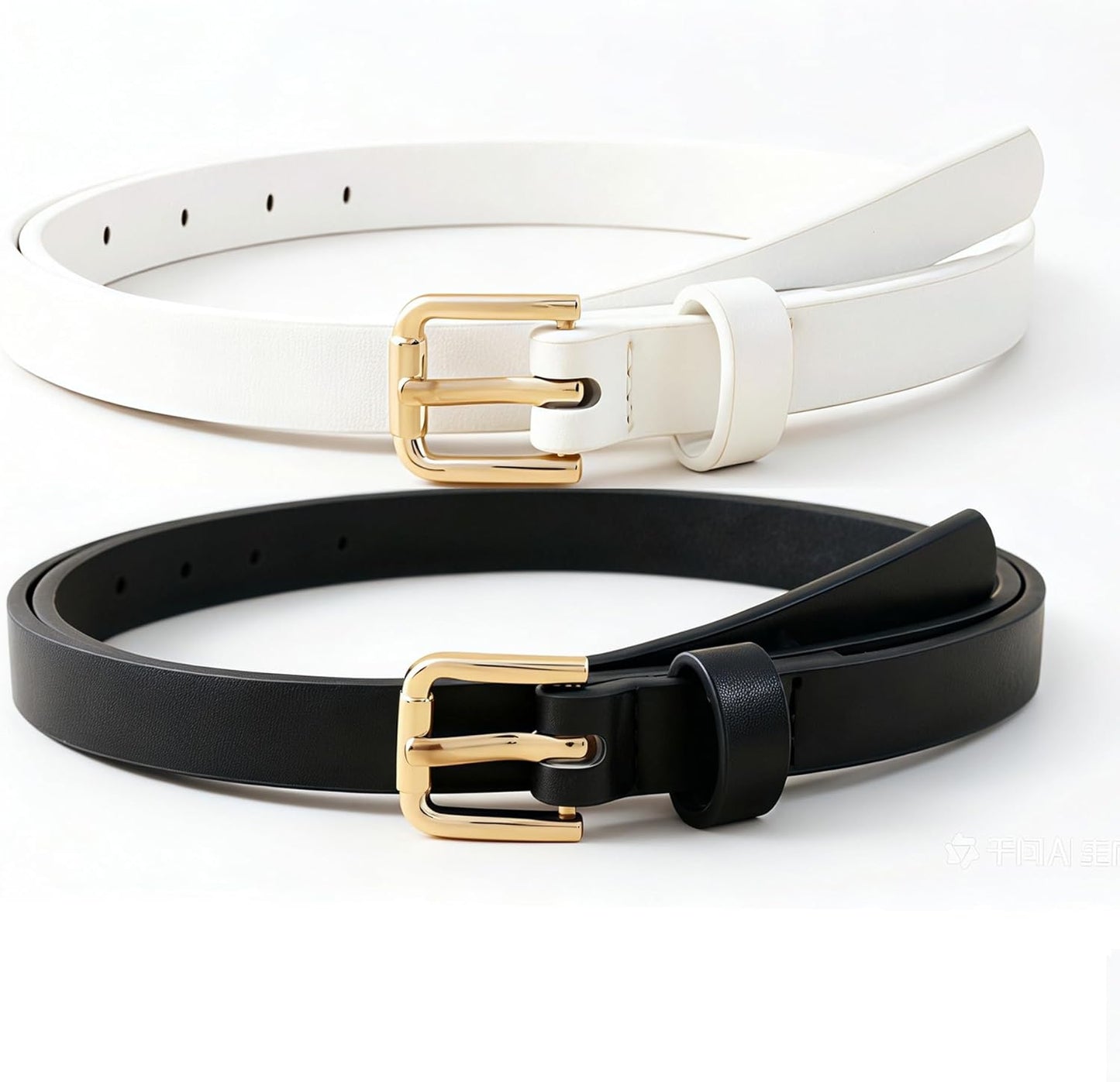 4 Pack Women Skinny Belts for Jeans