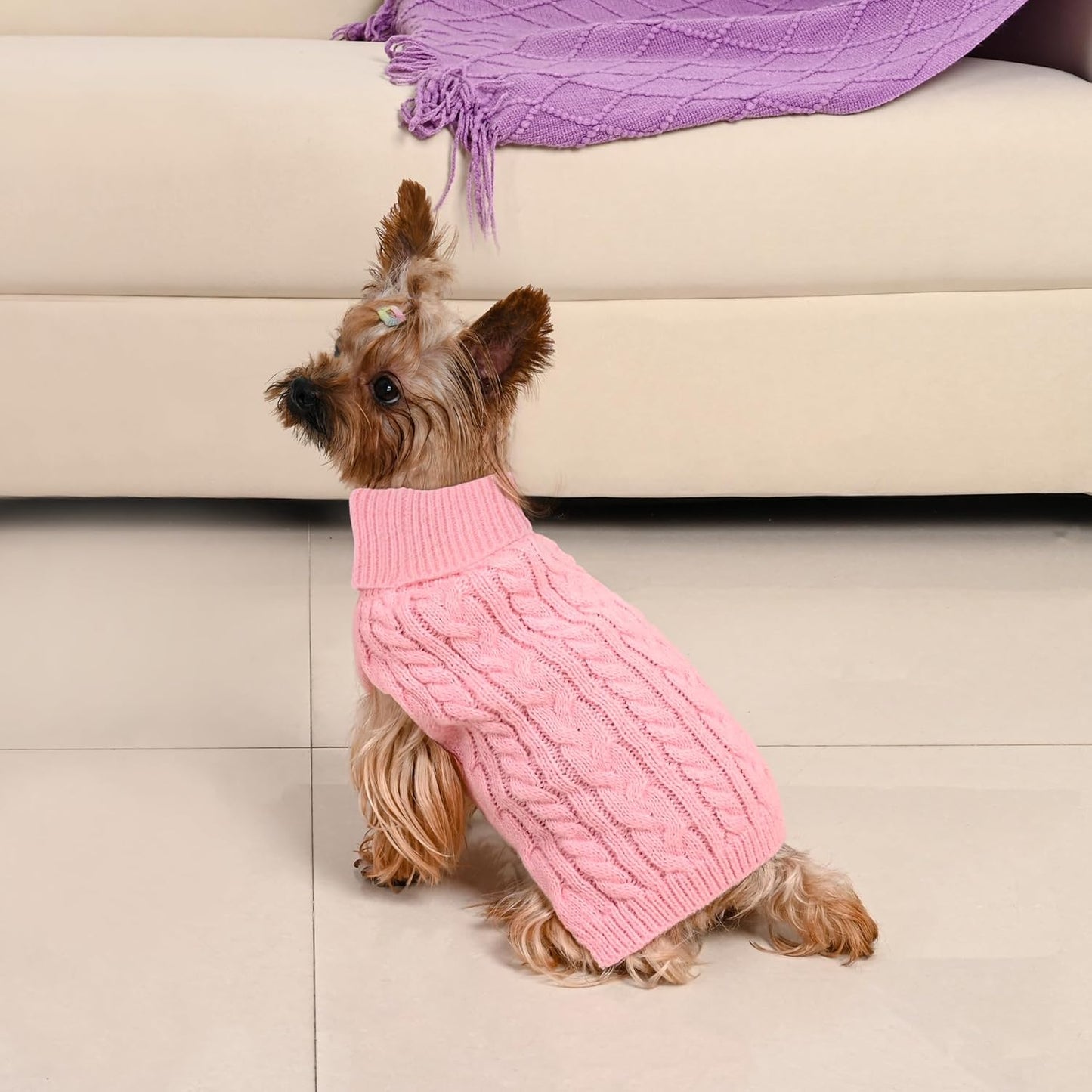 2 Pack Dog Sweaters for Small Dog Winter