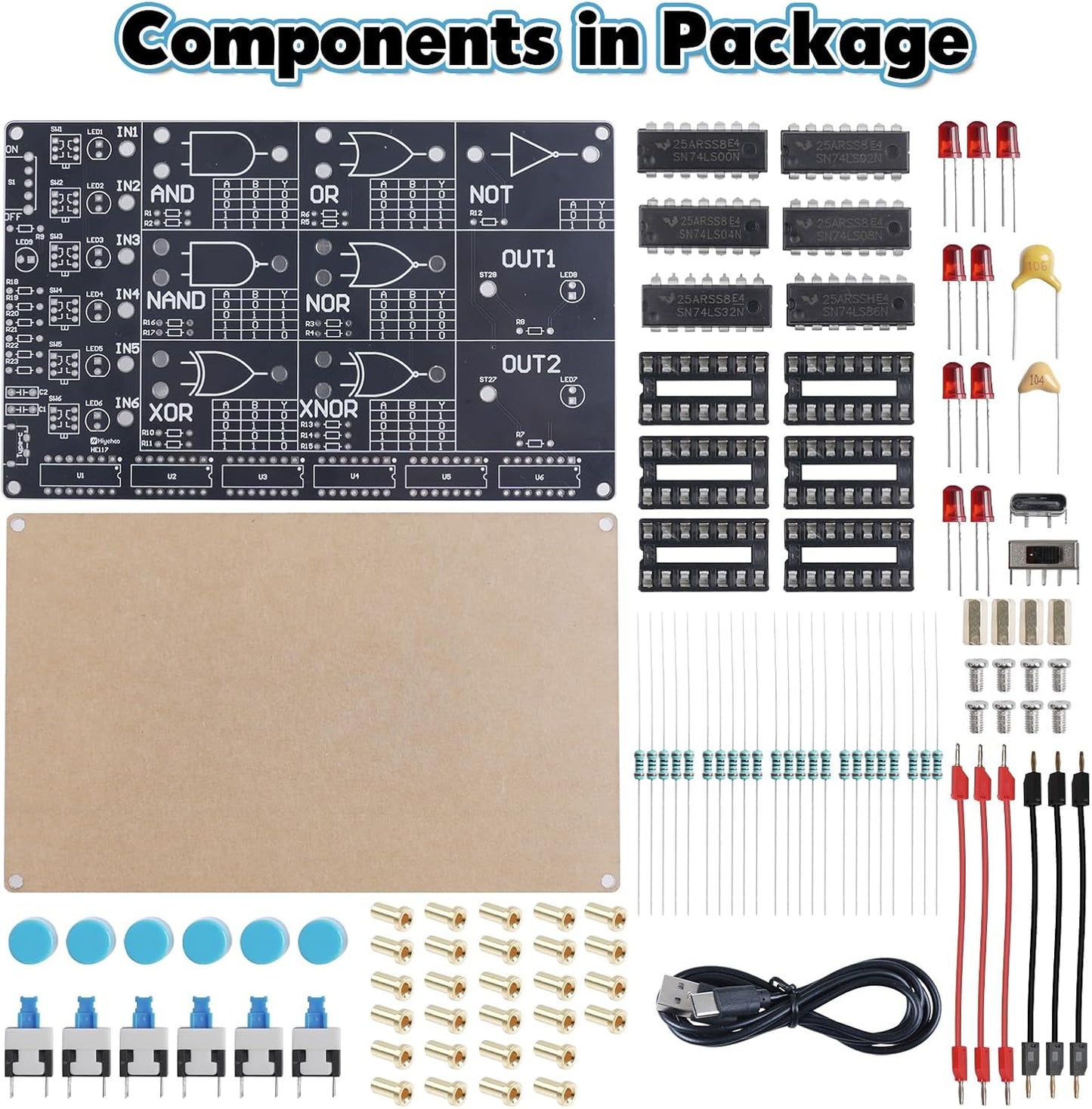 DIY Logic Gate Circuit Soldering Kit