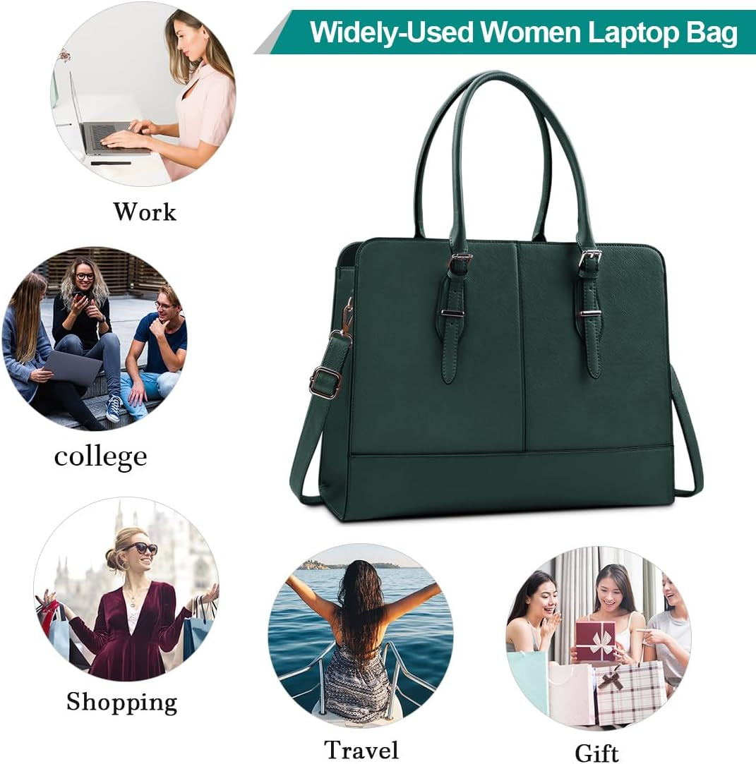 Laptop Bag for Women Leather Work Tote