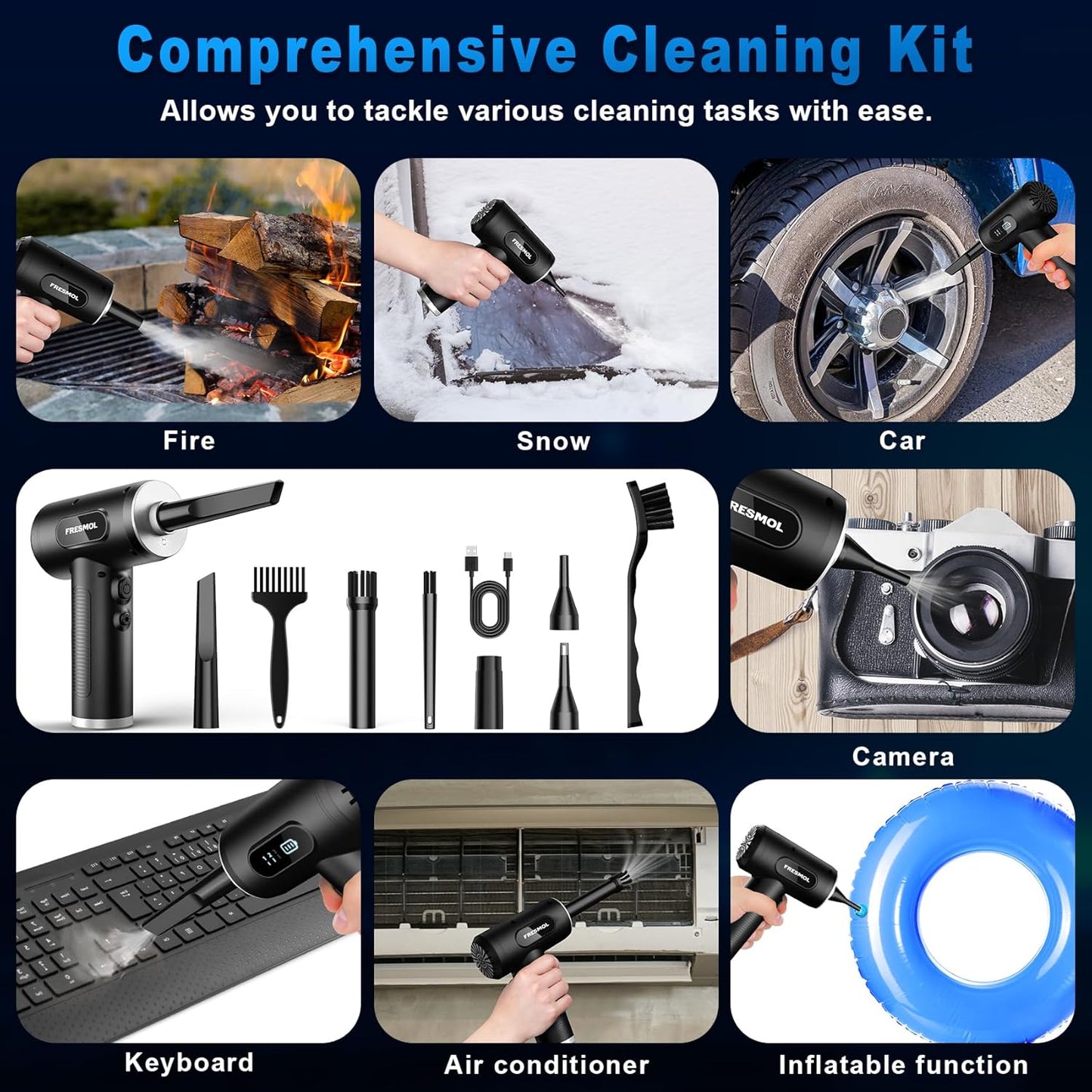 Compressed Air Duster-3 Gear Adjustable