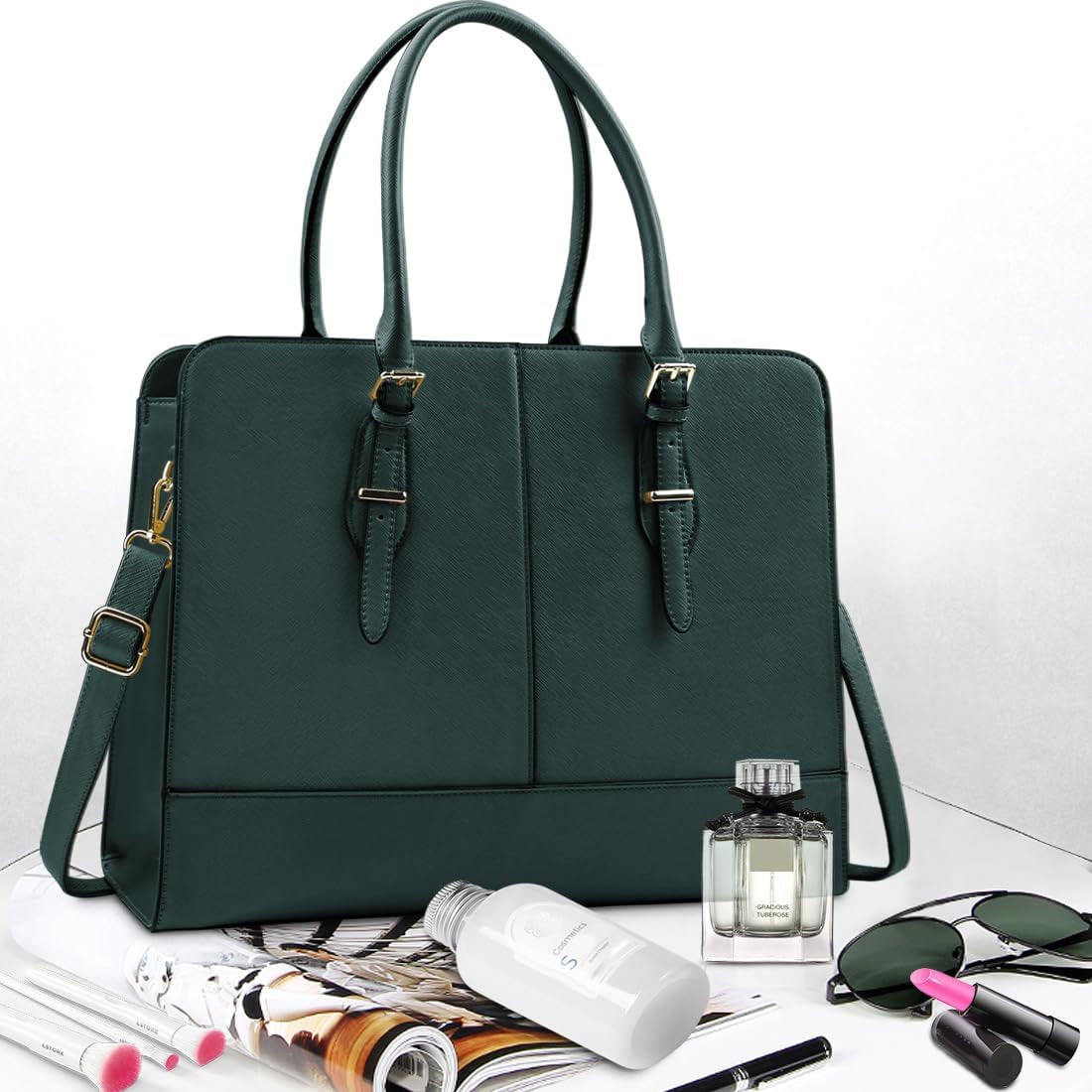 Laptop Bag for Women Leather Work Tote