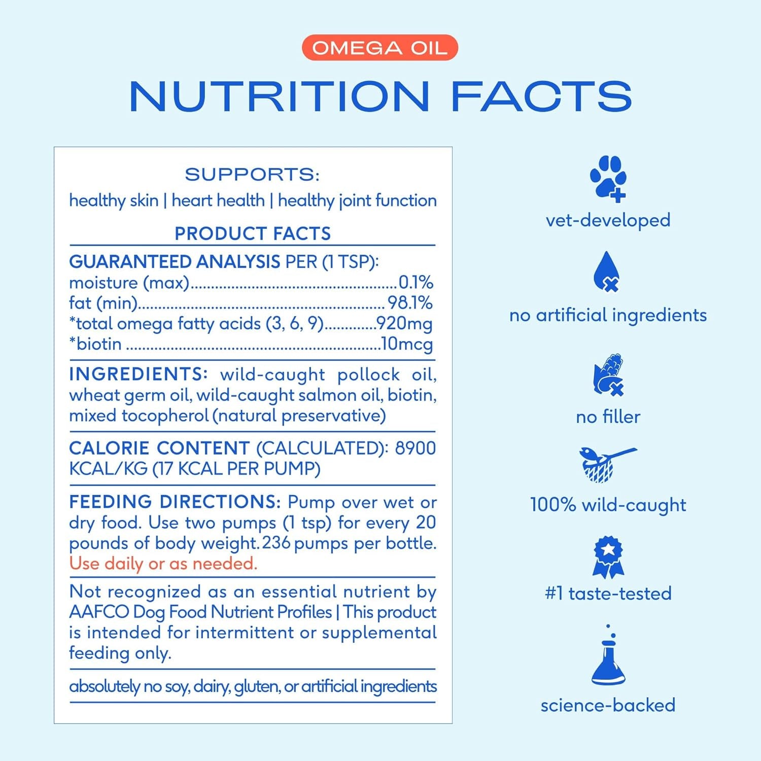 Omega 3 Fish Oil for Dogs & Cats – Wild