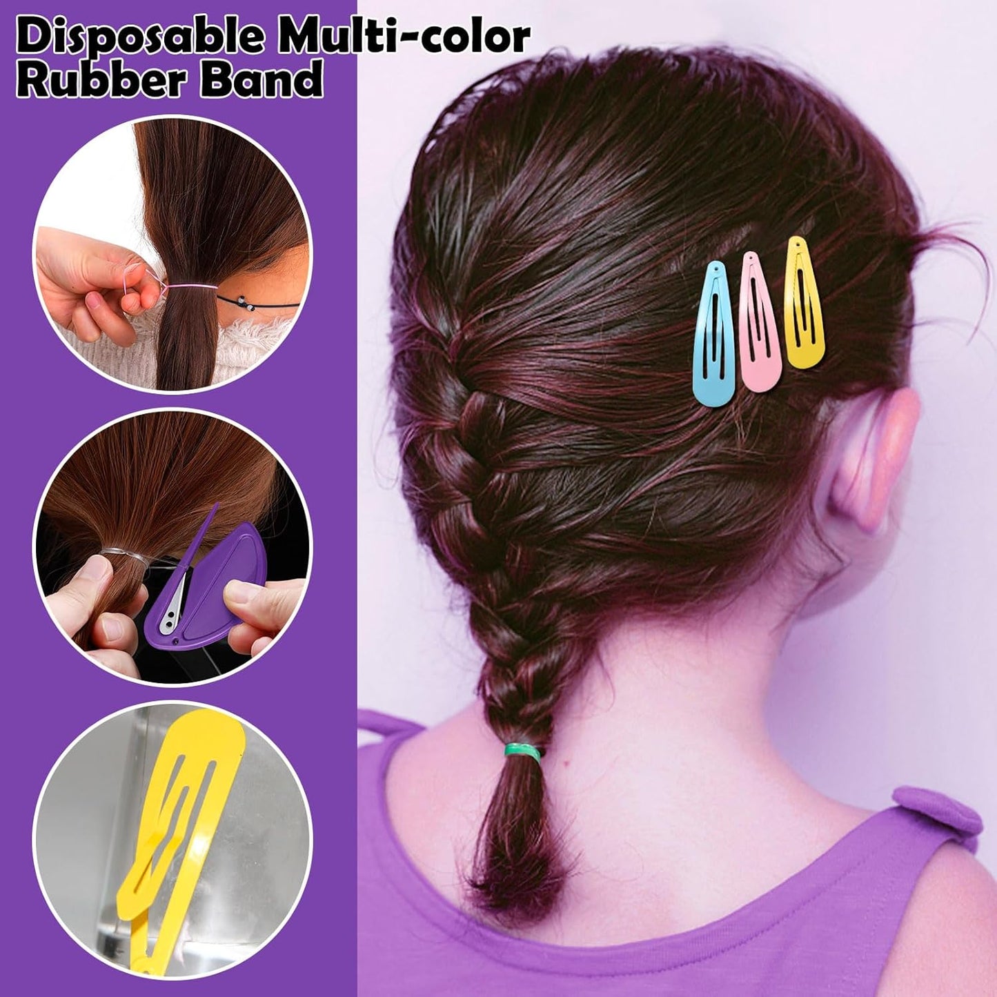32 Colors Small Hair Rubber Bands with16
