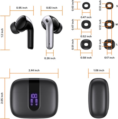 Bluetooth Headphones True Wireless 