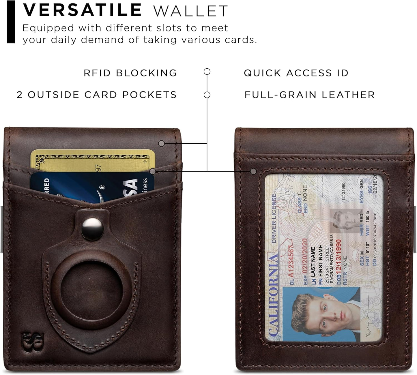 Money Clip Wallet - Mens Wallets Slim