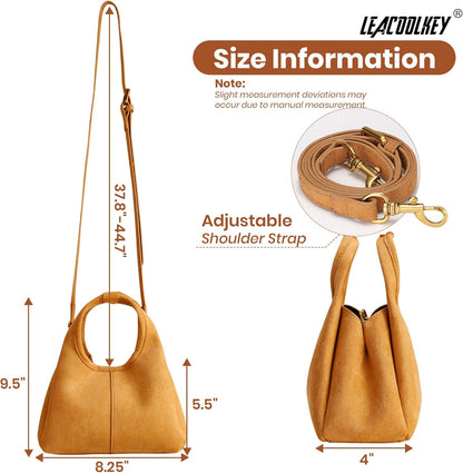 Women'S Suede Bag Small Top Handle 
