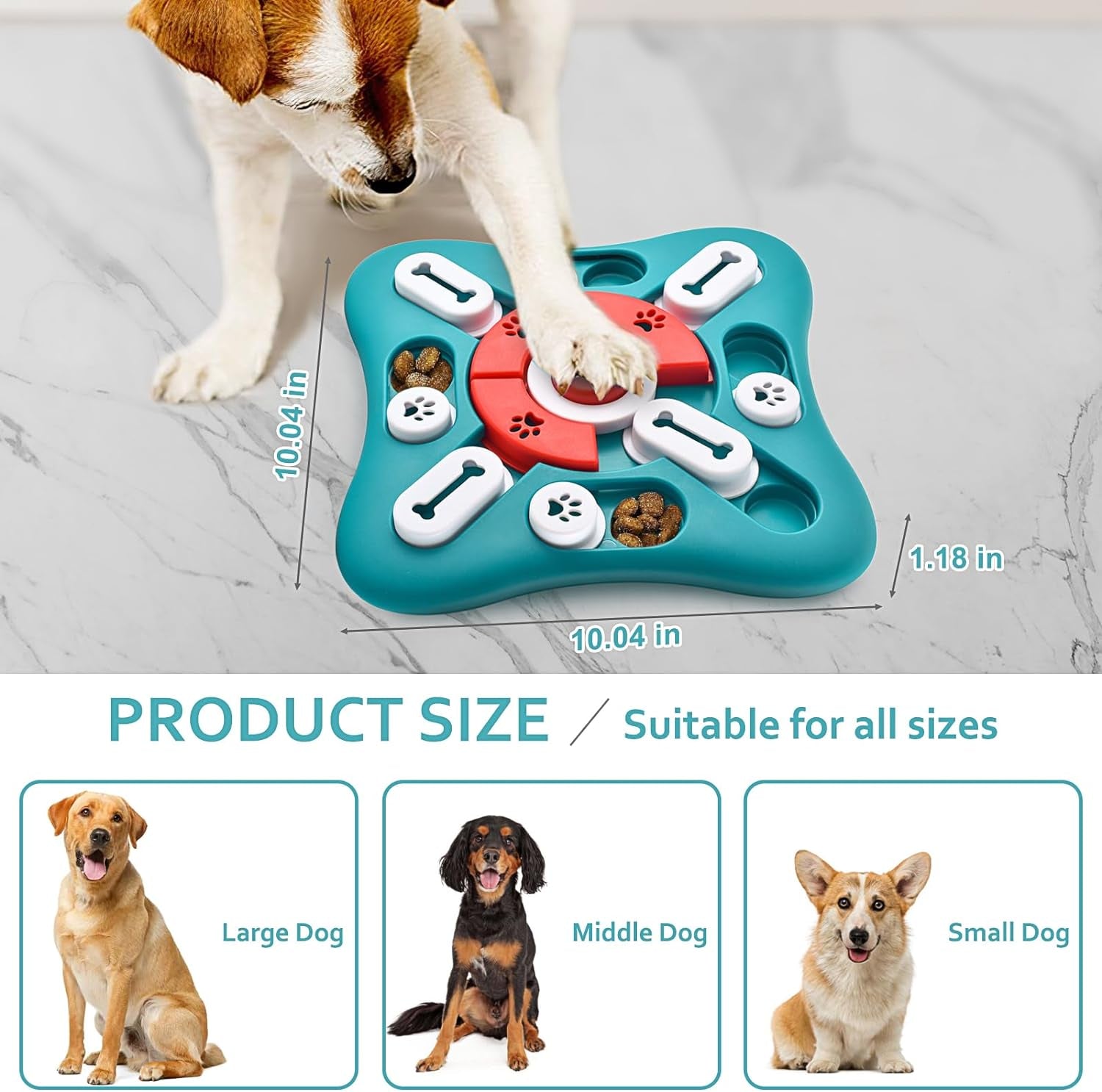 Dog Puzzle Toys,Treat Dispensing Dog