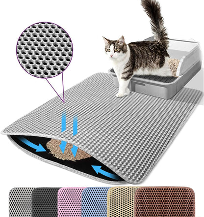 Jumbo Cat Litter Mat 46X26 Inches Double