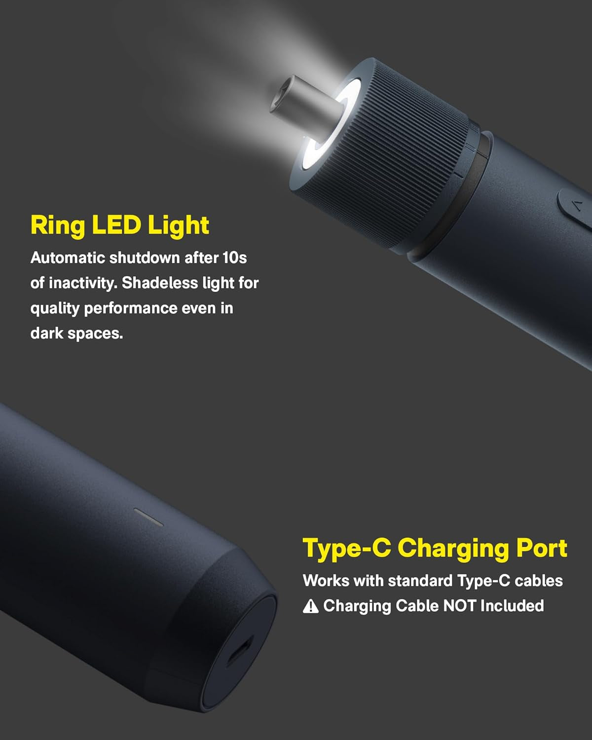 Electric Screwdriver Kit, Upgraded 1/4''