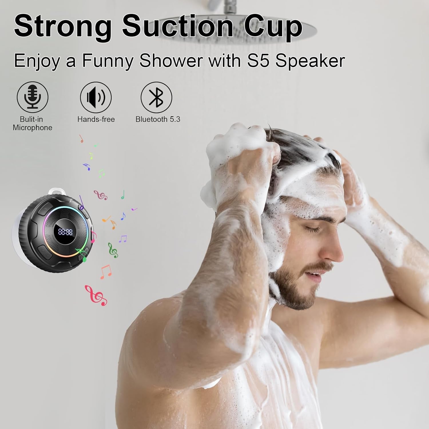 Bluetooth Shower Speaker, Bluetooth 