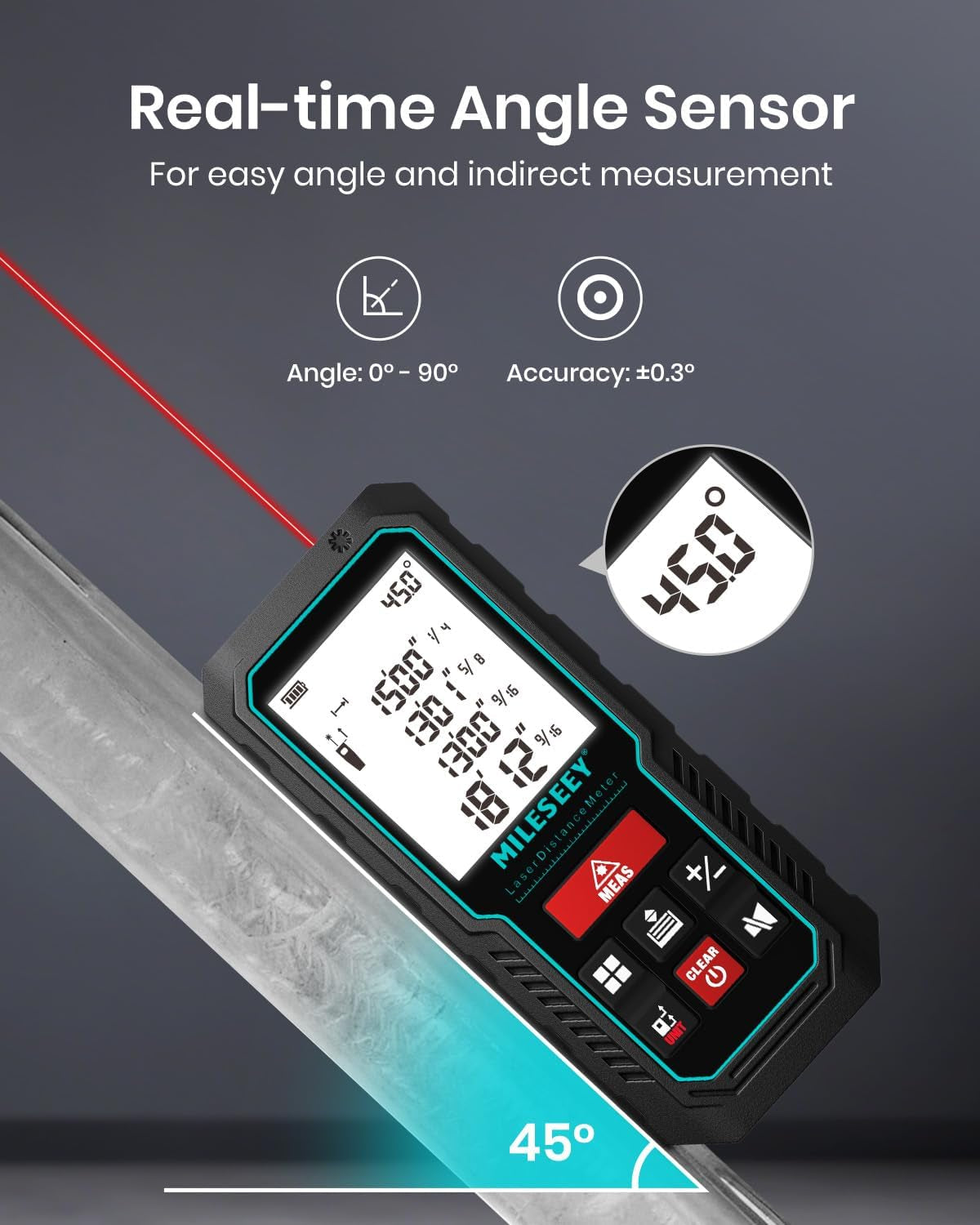 Laser Measure Device,229Ft Digital Laser