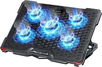 Laptop Cooling Pad 5 Fans up to17.3 Inch
