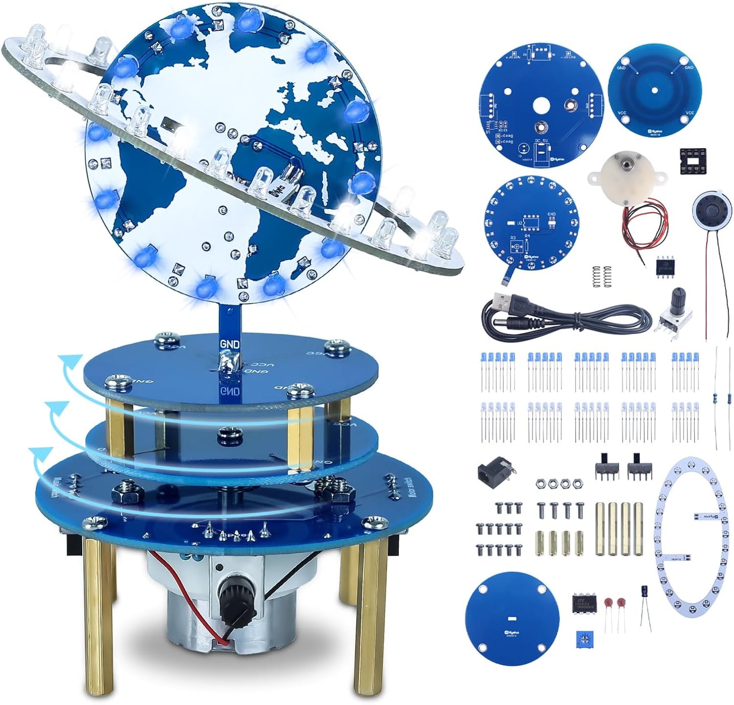 Soldering Practice Project Kit DIY Globe