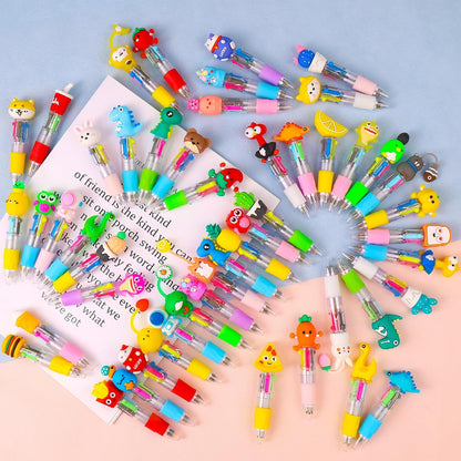 50Pcs Mini Multicolor Pens in One 4-In-1