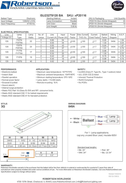 Robertson ISU232T8120(3P20116)Electronic