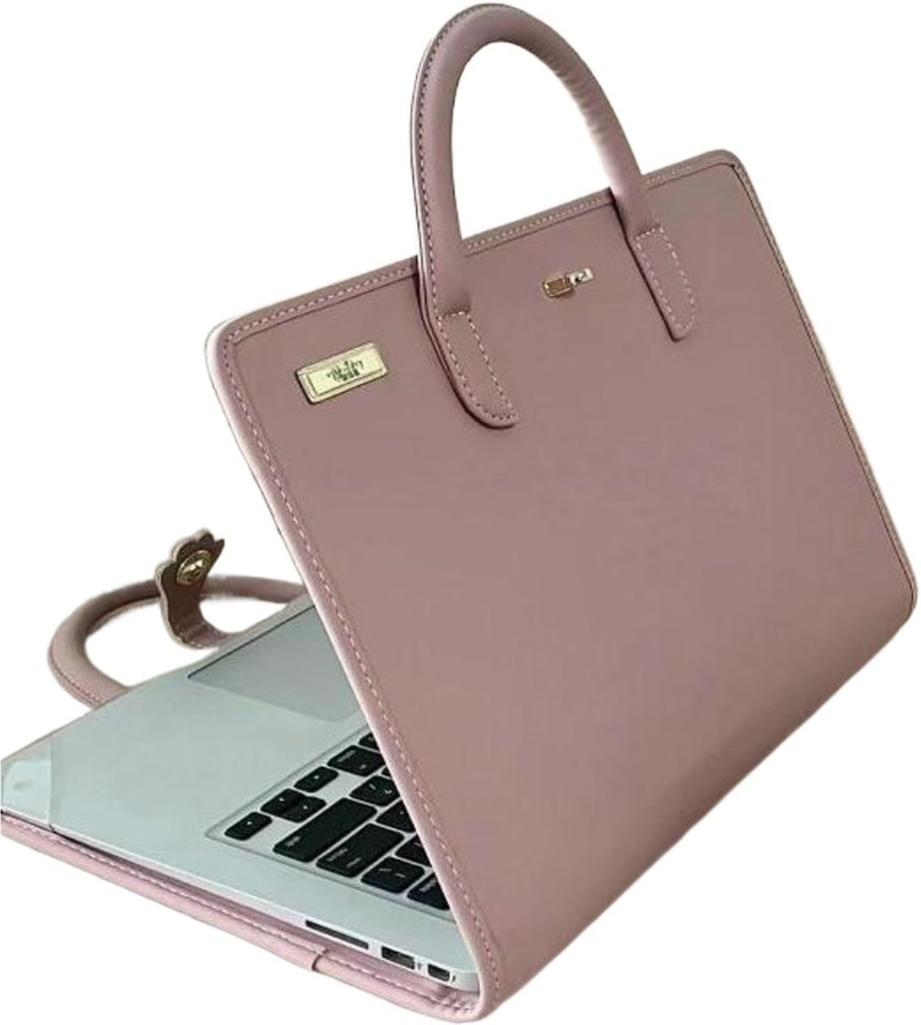 PU Laptop Sleeve Pink with Handle 