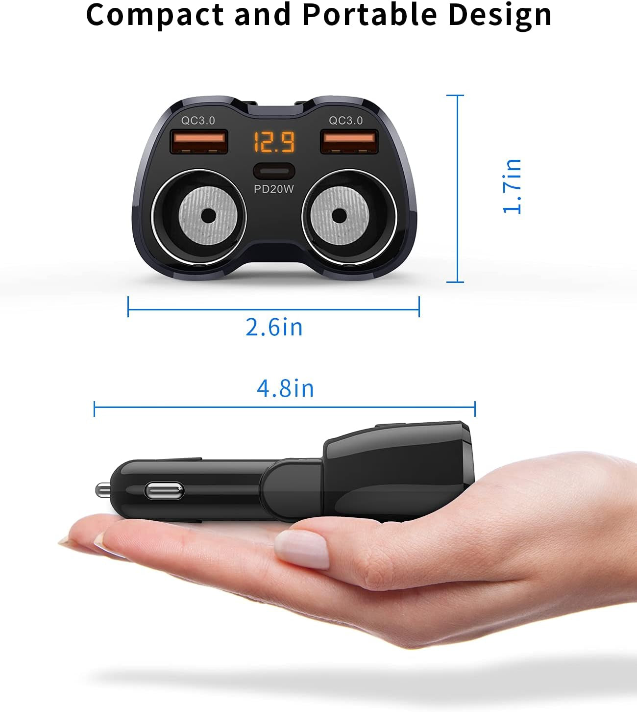 2026 Upgraded Cigarette Lighter Splitter