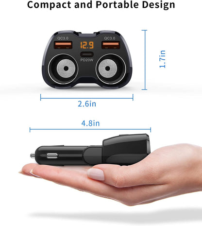 2026 Upgraded Cigarette Lighter Splitter