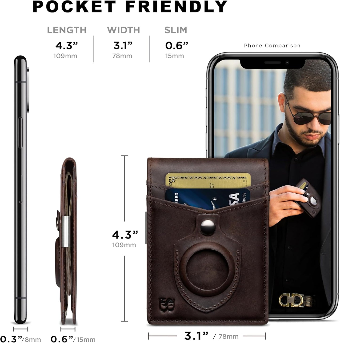 Money Clip Wallet - Mens Wallets Slim