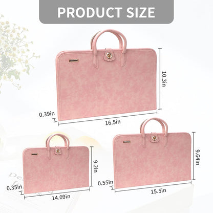 PU Laptop Sleeve Pink with Handle 