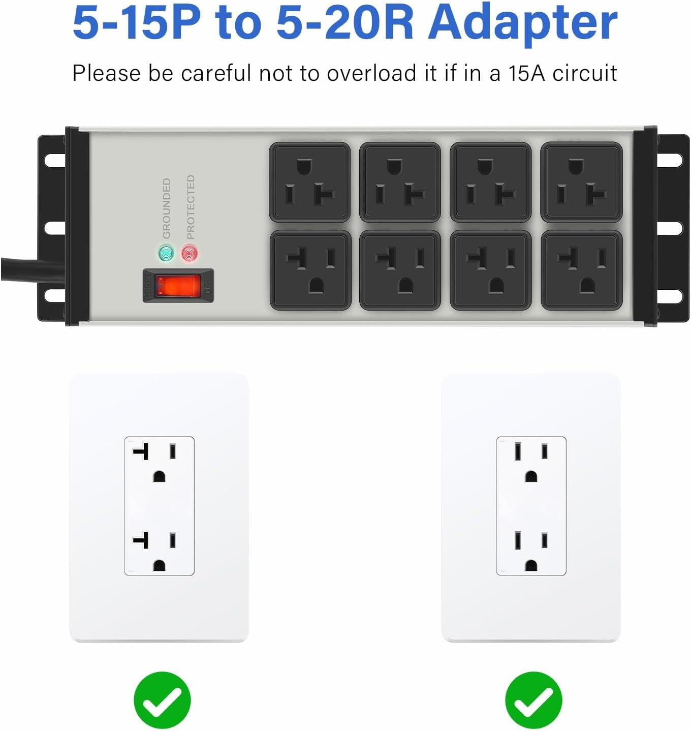 Heavy Duty Power Strip Surge Protector