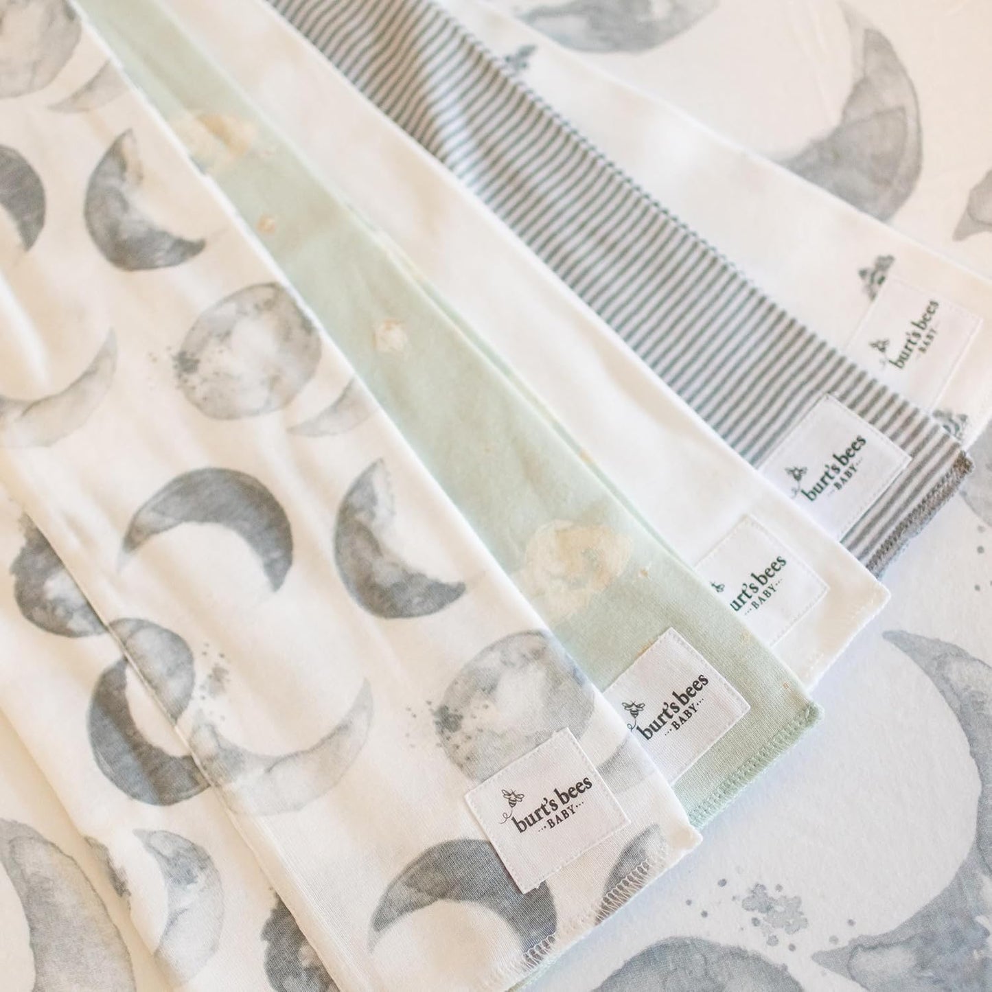 Burts Bees Baby Infant Burp Cloths, 