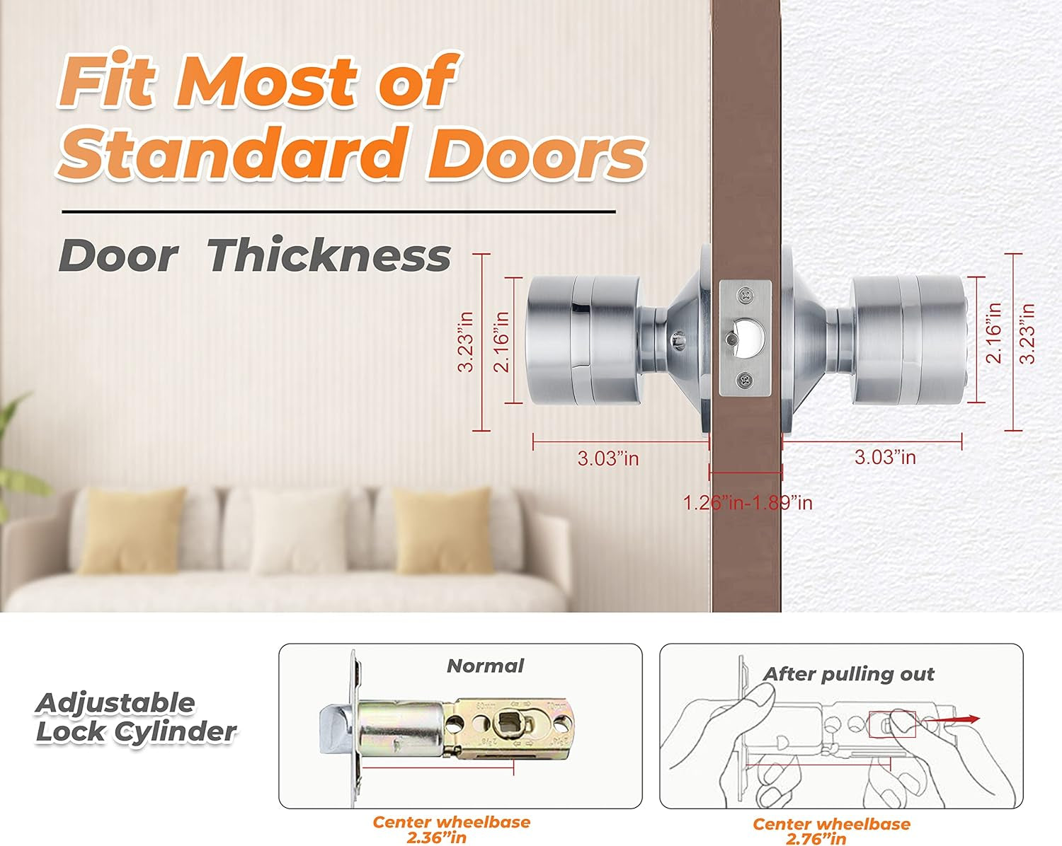 Keyless Electronic Entry Door Knob
