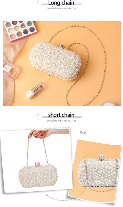 Women'S Evening Handbags Pearl Clutch