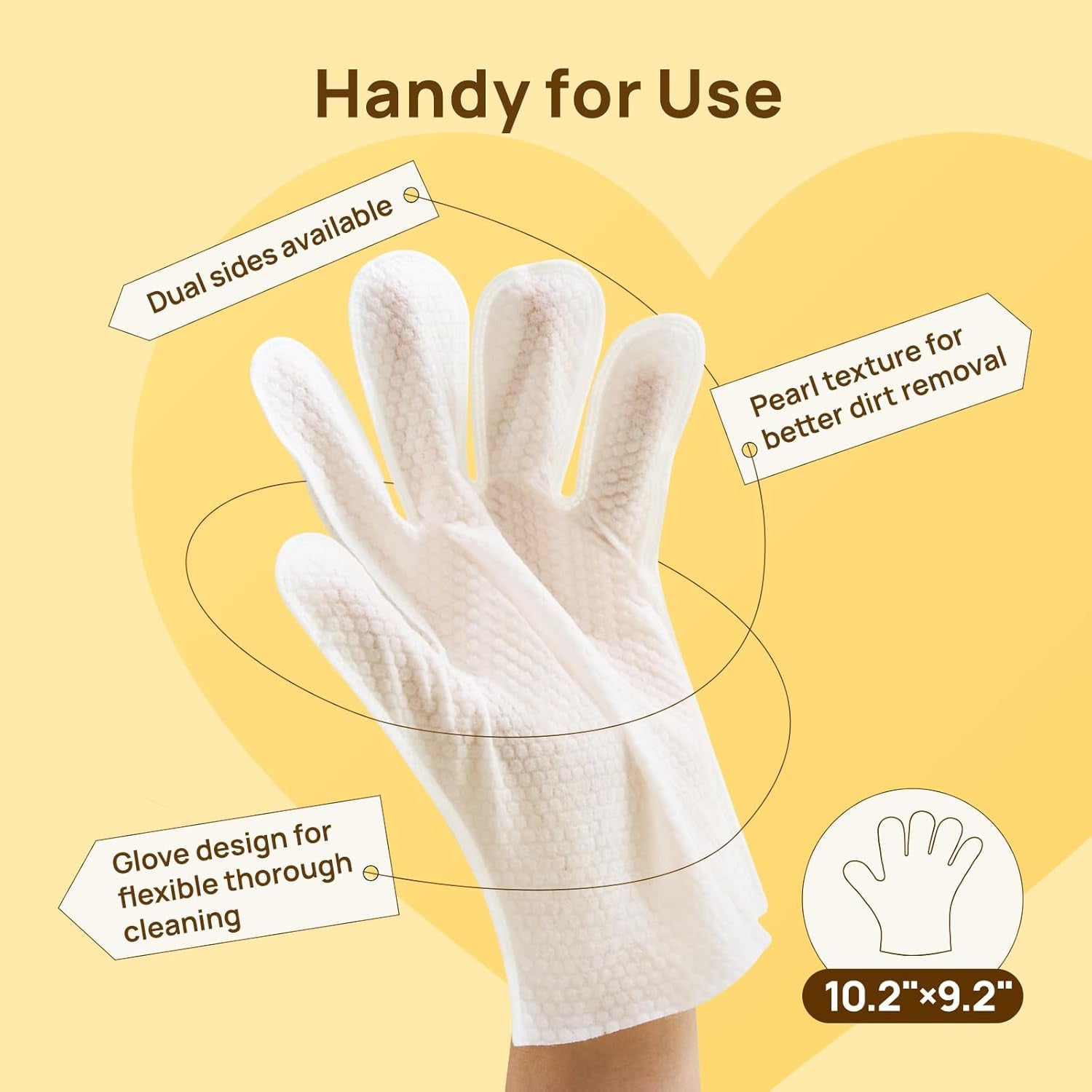 Cleaning Deodorizing Glove Wipes for Dog