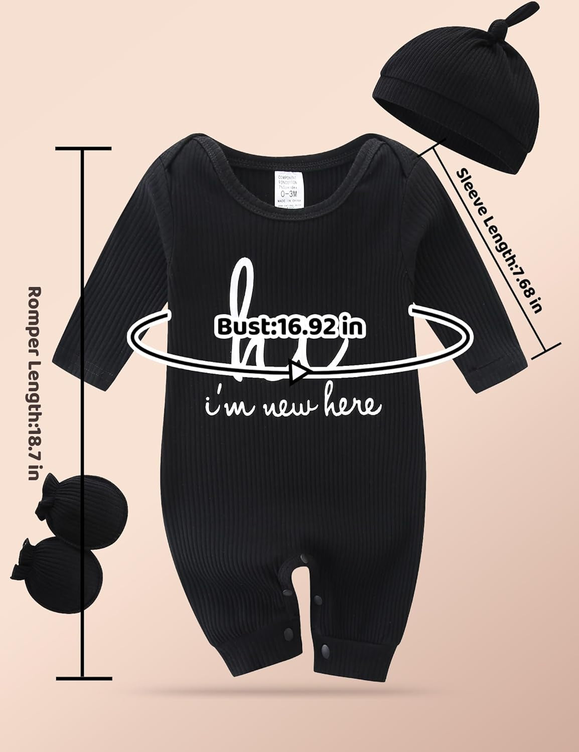 Newborn Unisex Baby Clothes 0-3 Months