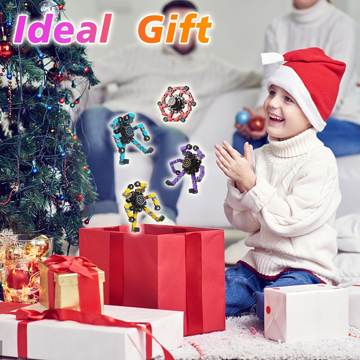 Transformable Fidget Spinners Toys 4 Pcs