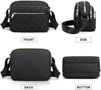 Medium Nylon Crossbody Bags for Women 