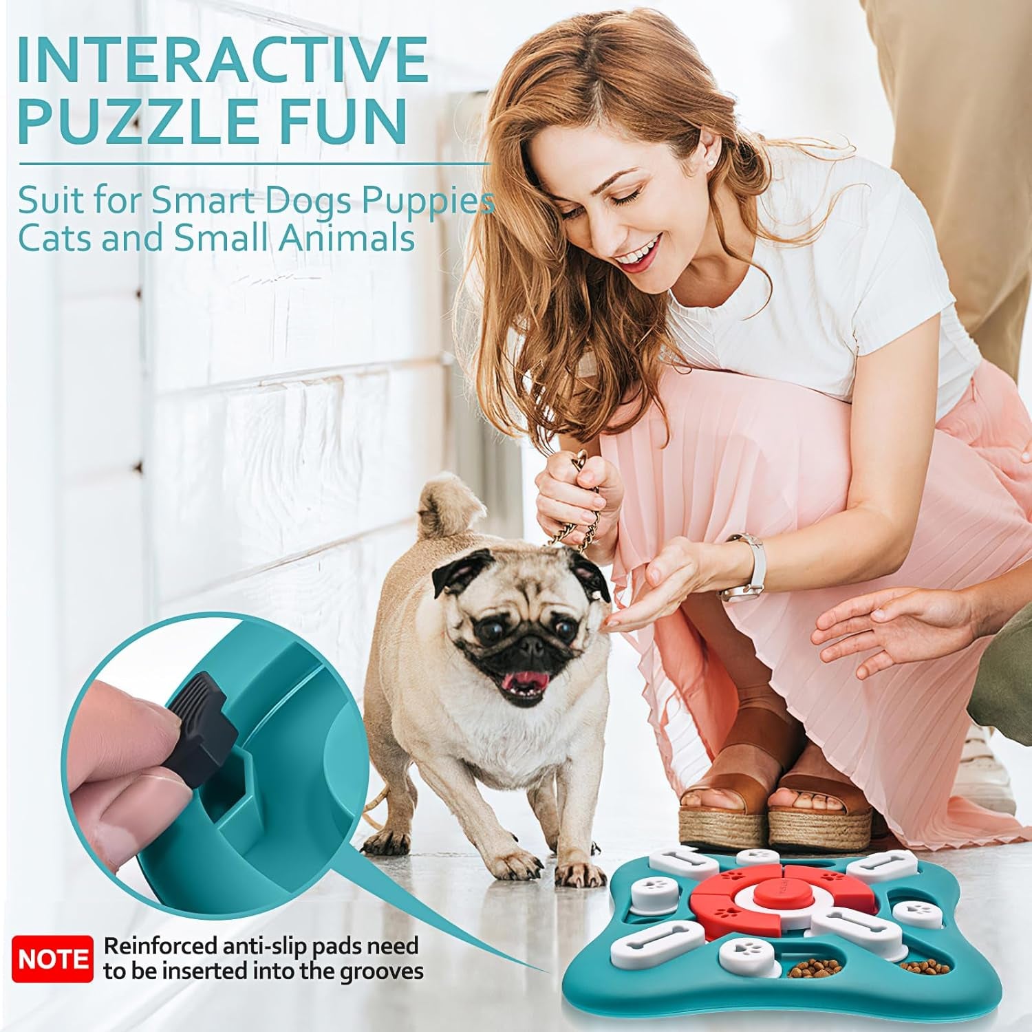 Dog Puzzle Toys,Treat Dispensing Dog