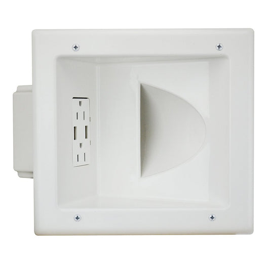 Electronics45-0231-WH USB Recessed Media