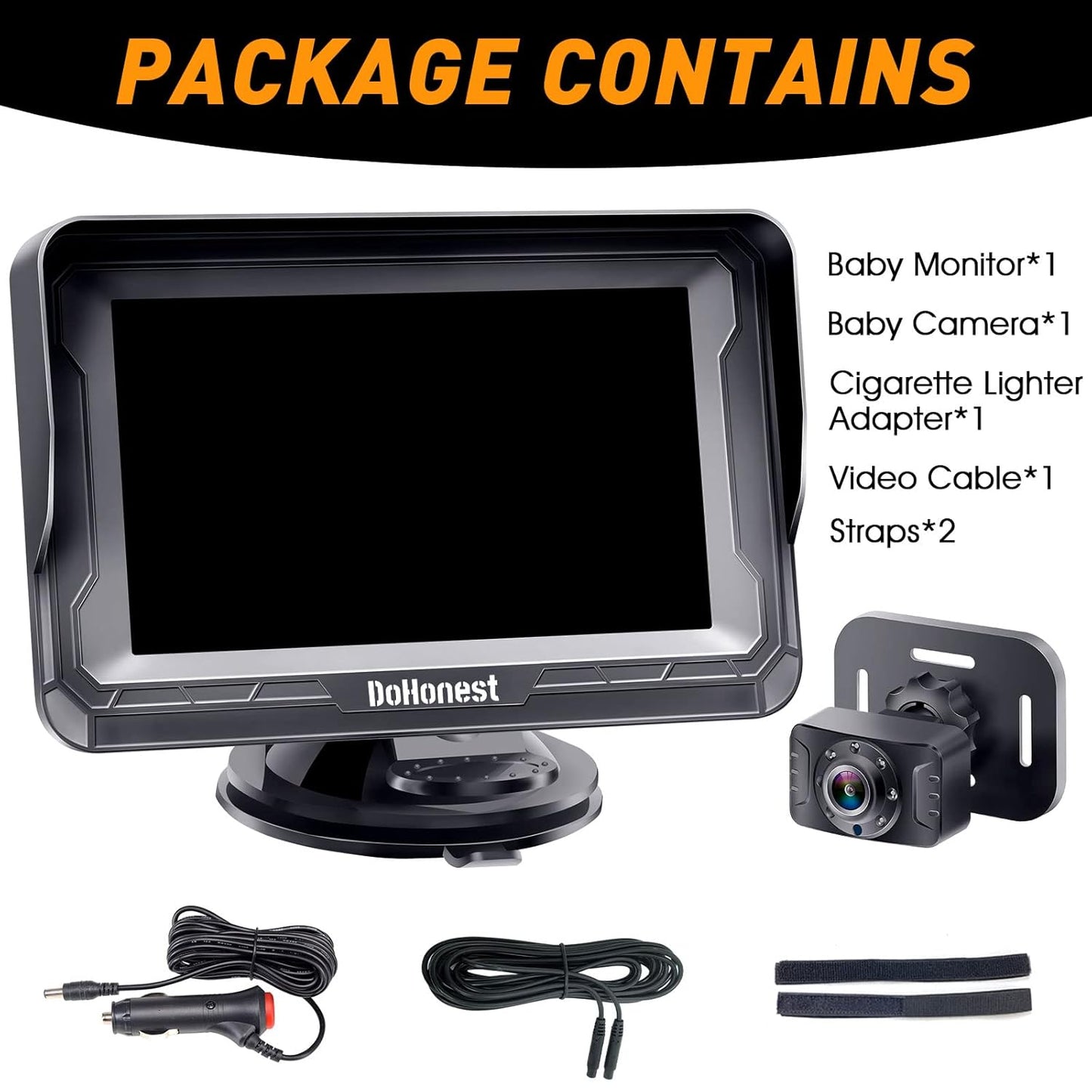Baby Car Camera HD 1080P - Rear-Facing