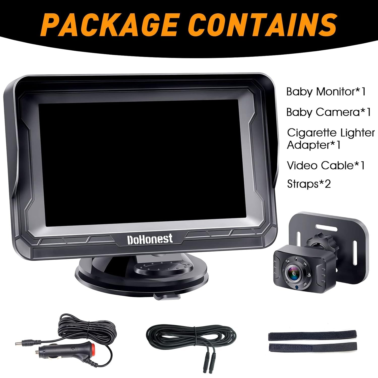 Baby Car Camera HD 1080P - Rear-Facing