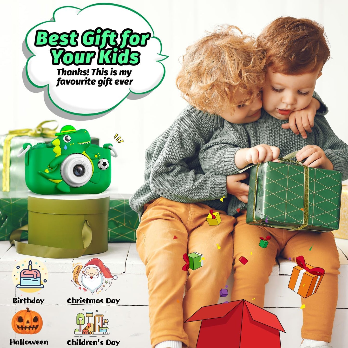 Dinosaur Kids Camera for Boys Girls